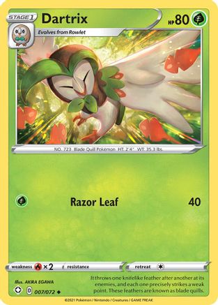 Shining Fates Dartrix #007