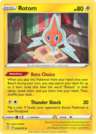 Shining Fates Rotom #034