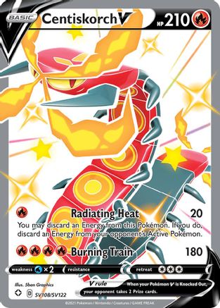 Shining Fates: Shiny Vault Centiskorch V #SV108