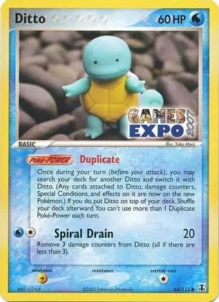 Pokemon Card Games Collection Files Refill Sheet Ditto