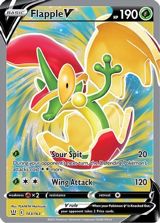 SWSH05: Battle Styles Flapple V (Full Art) #143