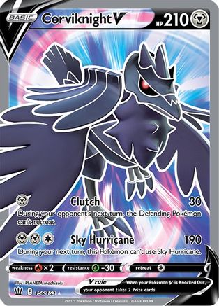 SWSH05: Battle Styles Corviknight V (Full Art) #156