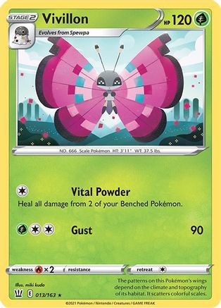 SWSH05: Battle Styles Vivillon #013