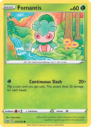 SWSH05: Battle Styles Fomantis #014