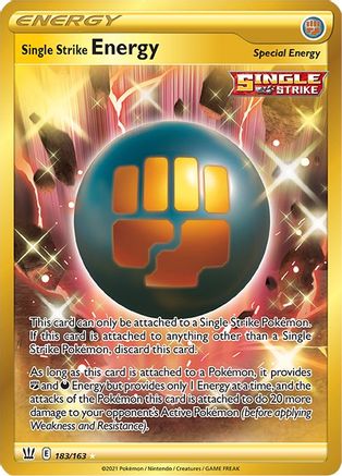 SWSH05: Battle Styles Single Strike Energy (Secret) #183