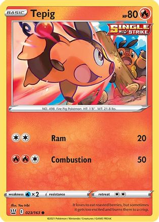 SWSH05: Battle Styles Tepig #023