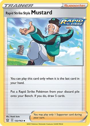SWSH05: Battle Styles Rapid Strike Style Mustard #132