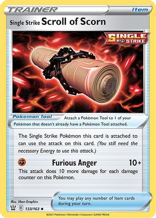 SWSH05: Battle Styles Single Strike Scroll of Scorn #133