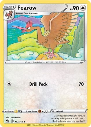 SWSH05: Battle Styles Fearow #112