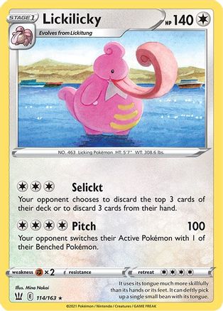 SWSH05: Battle Styles Lickilicky #114