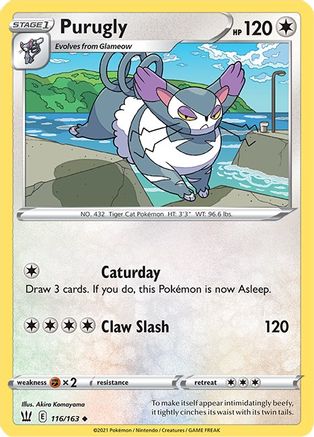 SWSH05: Battle Styles Purugly #116