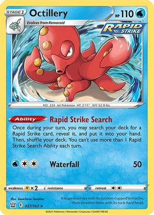 SWSH05: Battle Styles Octillery #037