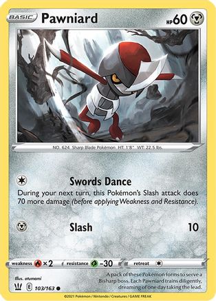 SWSH05: Battle Styles Pawniard #103