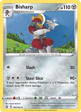 SWSH05: Battle Styles Bisharp #104