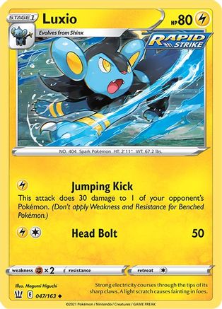 SWSH05: Battle Styles Luxio #047