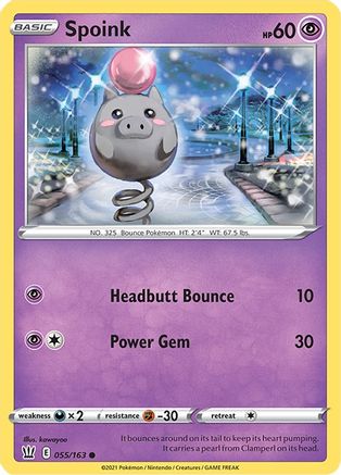 SWSH05: Battle Styles Spoink #055