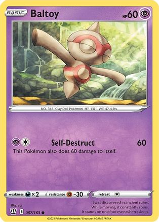 SWSH05: Battle Styles Baltoy #057