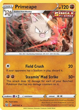SWSH05: Battle Styles Primeape #067