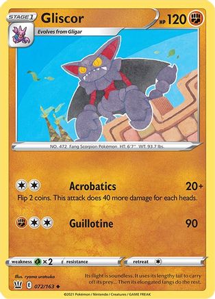 SWSH05: Battle Styles Gliscor #072