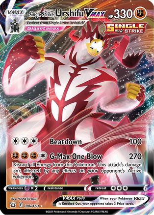 SWSH05: Battle Styles Single Strike Urshifu VMAX #086