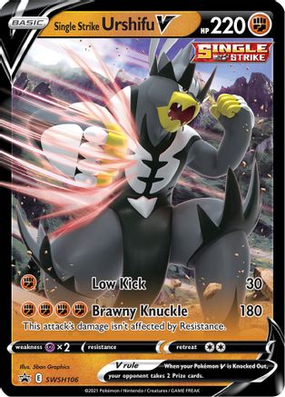 SWSH: Sword & Shield Promo Cards Single Strike Urshifu V #SWSH106
