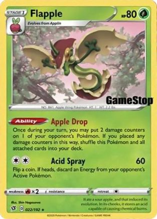 Miscellaneous Cards & Products Flapple - 022/192 (Gamestop Exclusive) #022