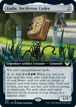 Codie, Vociferous Codex (Extended Art)