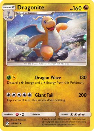 Miscellaneous Cards & Products Dragonite - 96/149 (Cosmos Holo) #096