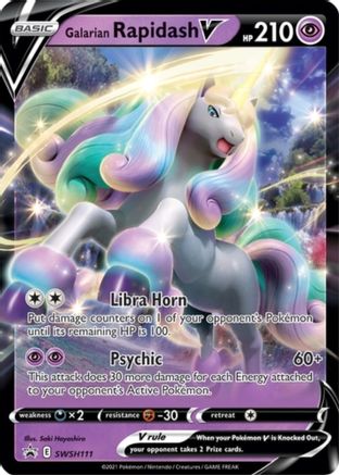 SWSH: Sword & Shield Promo Cards Galarian Rapidash V #SWSH111