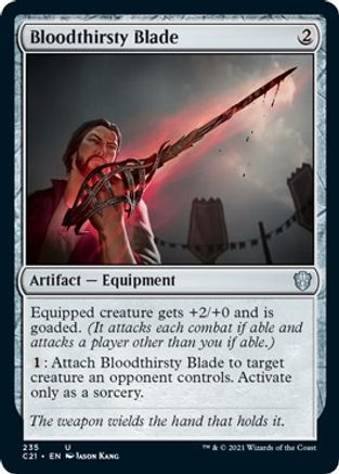 Bloodthirsty Blade - Commander 2021 - Magic: The Gathering