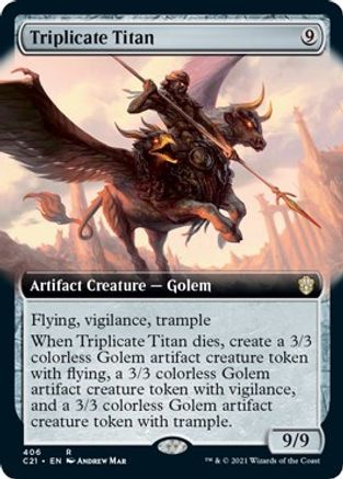 Triplicate Titan (Extended Art)