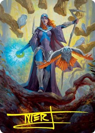 Kasmina, Enigma Sage Art Card (Gold-Stamped Signature)