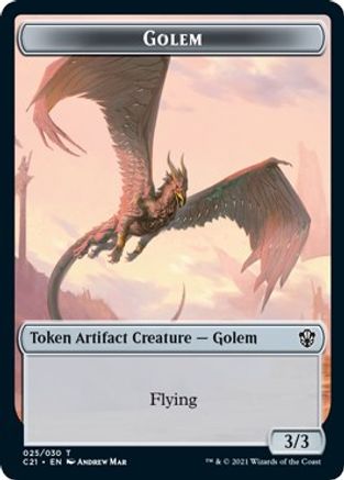 Golem (025) // Thopter Double-Sided Token