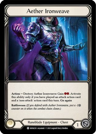Aether Ironweave - Monarch - Flesh and Blood TCG