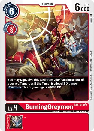 BurningGreymon - Great Legend - Digimon Card Game