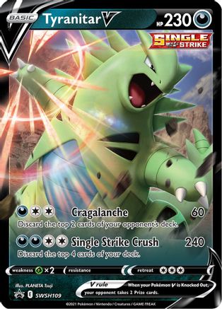 SWSH: Sword & Shield Promo Cards Tyranitar V #SWSH109