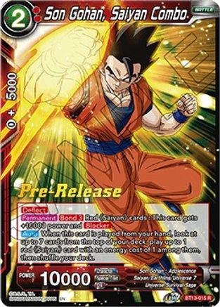 Son Gohan, Saiyan Combo - Supreme Rivalry Pre-Release Cards - Dragon ...