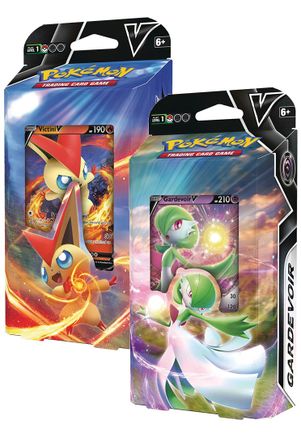 Pokemon TCG Victini V Battle Deck & Gardevoir V Battle Deck Set of 2 S