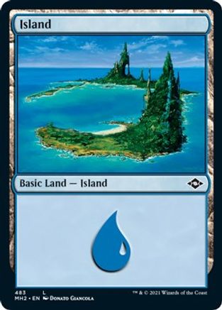 Island (483) (Foil Etched)