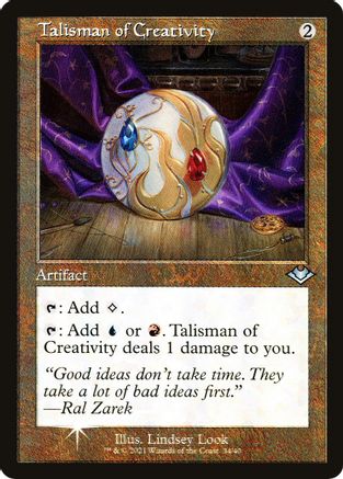 Talisman of Creativity (Retro Frame)