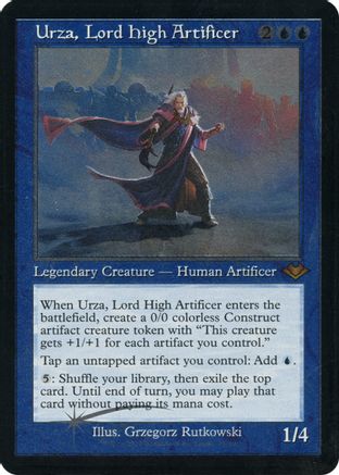 Urza, Lord High Artificer (retro Frame) (foil Etched) - Modern Horizons 