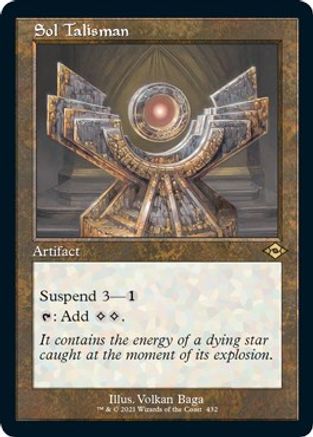 Sol Talisman (Retro Frame) (Foil Etched)