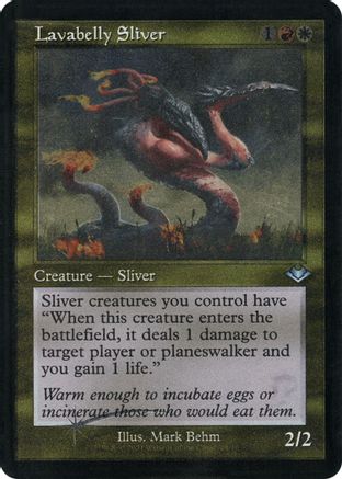 Lavabelly Sliver (Retro Frame) (Foil Etched)