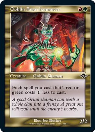 Goblin Anarchomancer (Retro Frame) (Foil Etched)