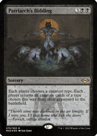 Patriarch's Bidding (Foil Etched)