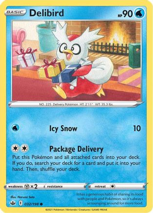 SWSH06: Chilling Reign Delibird #032