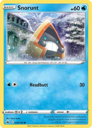 SWSH06: Chilling Reign Snorunt #035