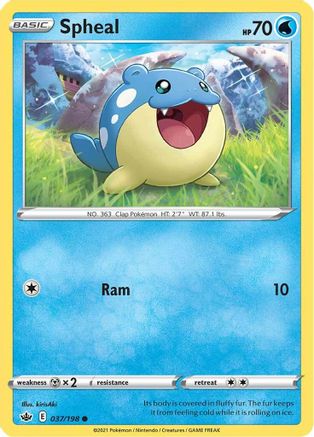 SWSH06: Chilling Reign Spheal #037