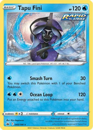 SWSH06: Chilling Reign Tapu Fini #040