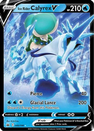 SWSH06: Chilling Reign Ice Rider Calyrex V #045